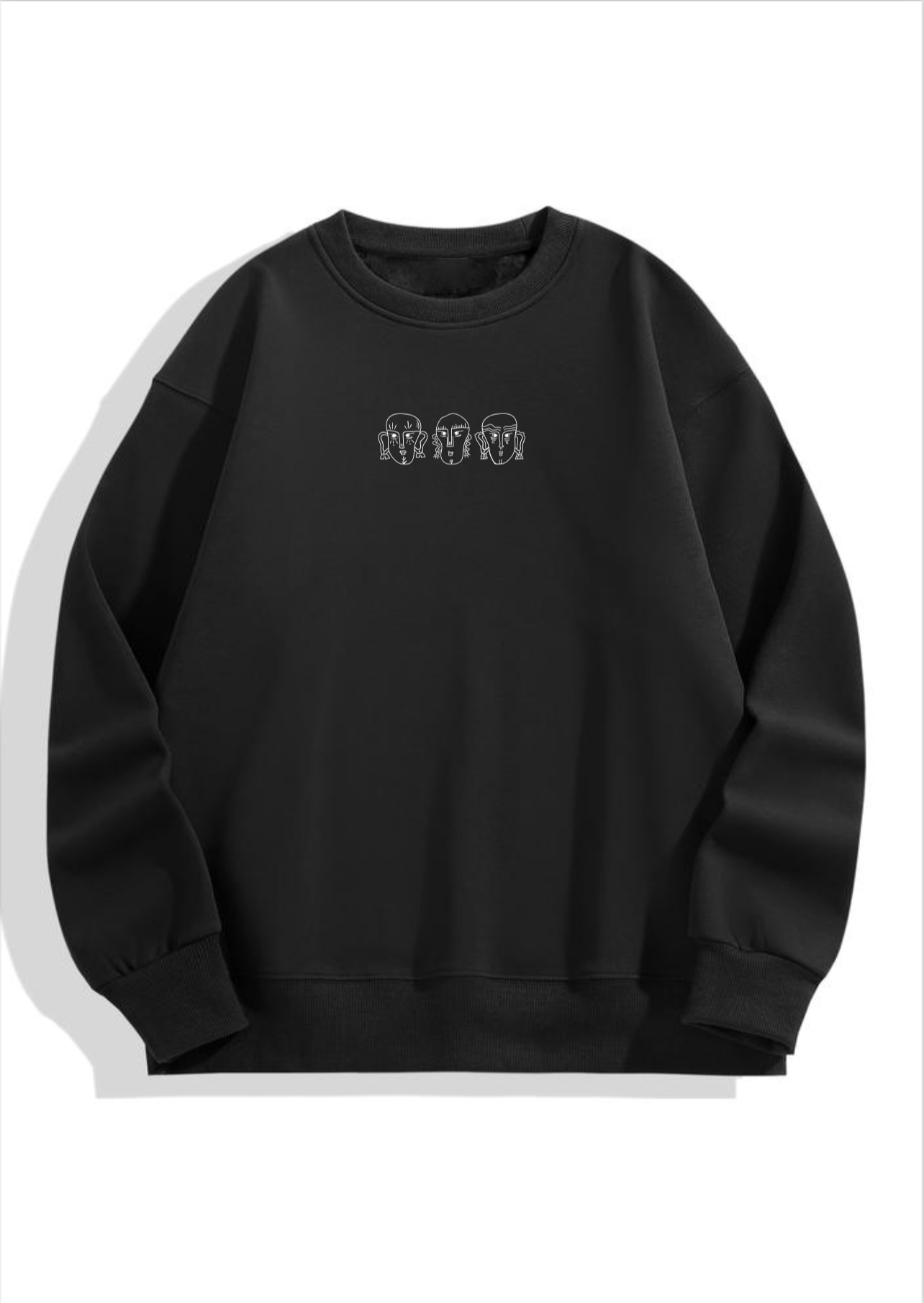 Baiboka Fluffy & Oversized Jumper Better Together - Black
