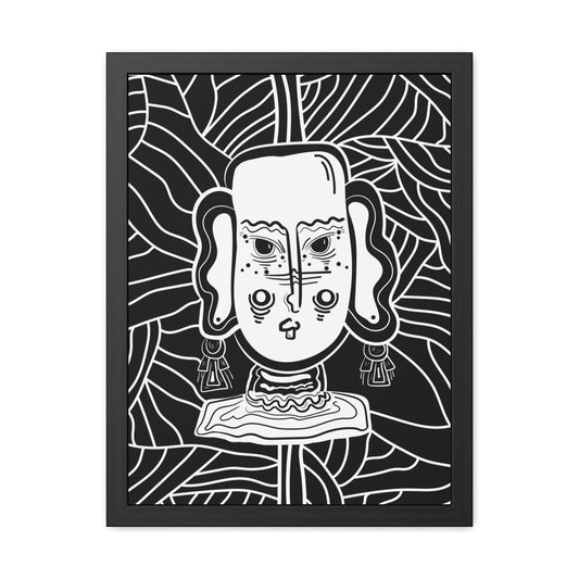 Framed Identity Print - All Black Background