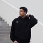 Baiboka Fluffy & Oversized Minimalistic Hoodie – Black