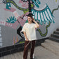 Baiboka  Minimalistic Oversized T-Shirt - Cream