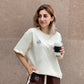 Baiboka  Minimalistic Oversized T-Shirt - Cream