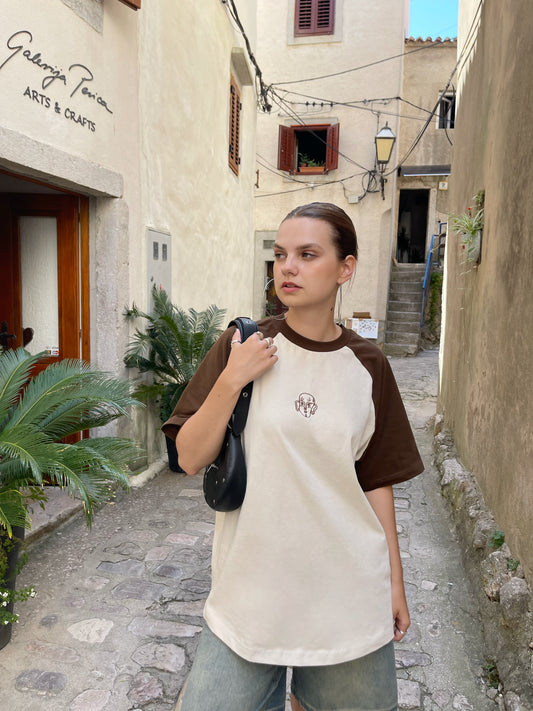Baiboka Minimalistic Oversized T-Shirt – Chocolate